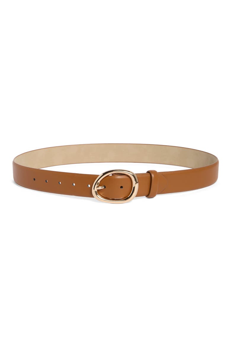 Organic Buckle Belt, Main, color, LUGGAGE