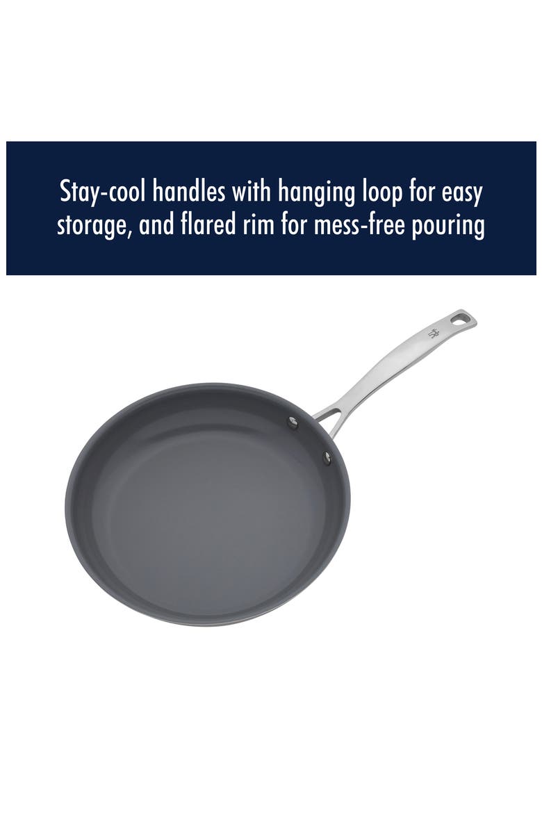 Clad H3 10-Piece Stainless Steel & Ceramic Cooking Set, Alternate, color, SILVER