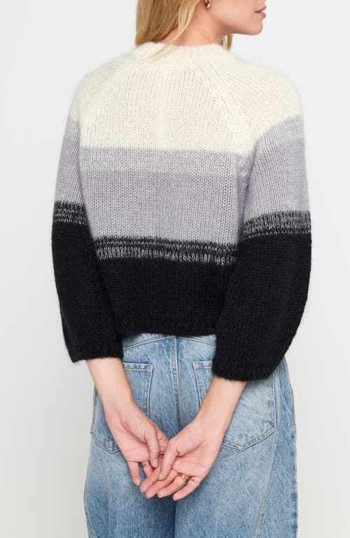 Spiritual Gangster Blythe Colorblock Sweater In Gray