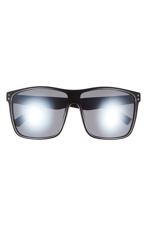Rivet 55mm Polarized Shield Sunglasses