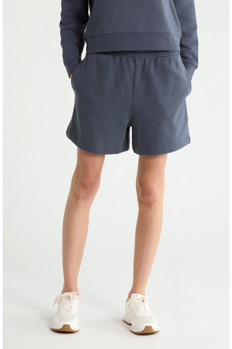 Cotton Pull-On Shorts, Main, color, DARK WATER