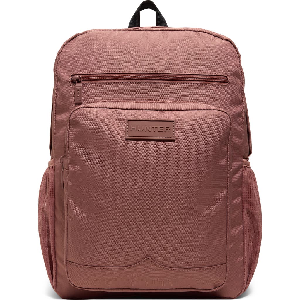 Hunter All In Backpack In Dusty Rose Textured