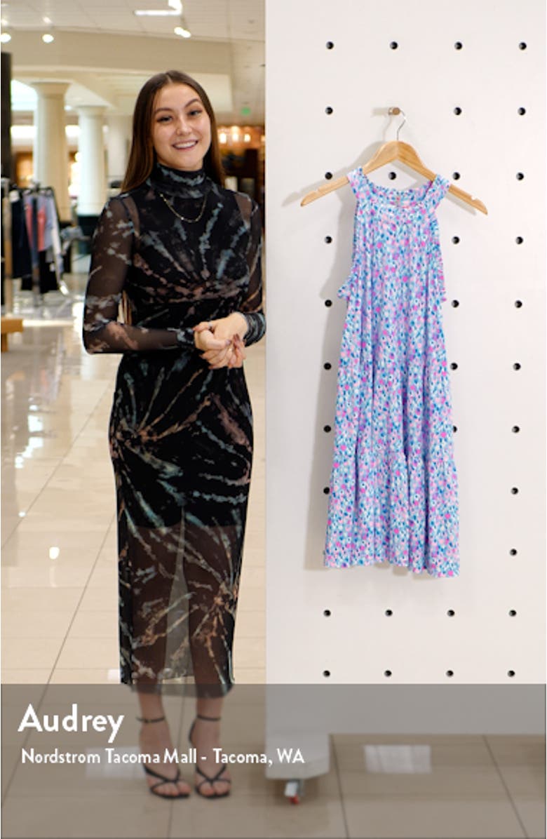 Jerrica Dot Print Sleeveless Dress, sales video thumbnail