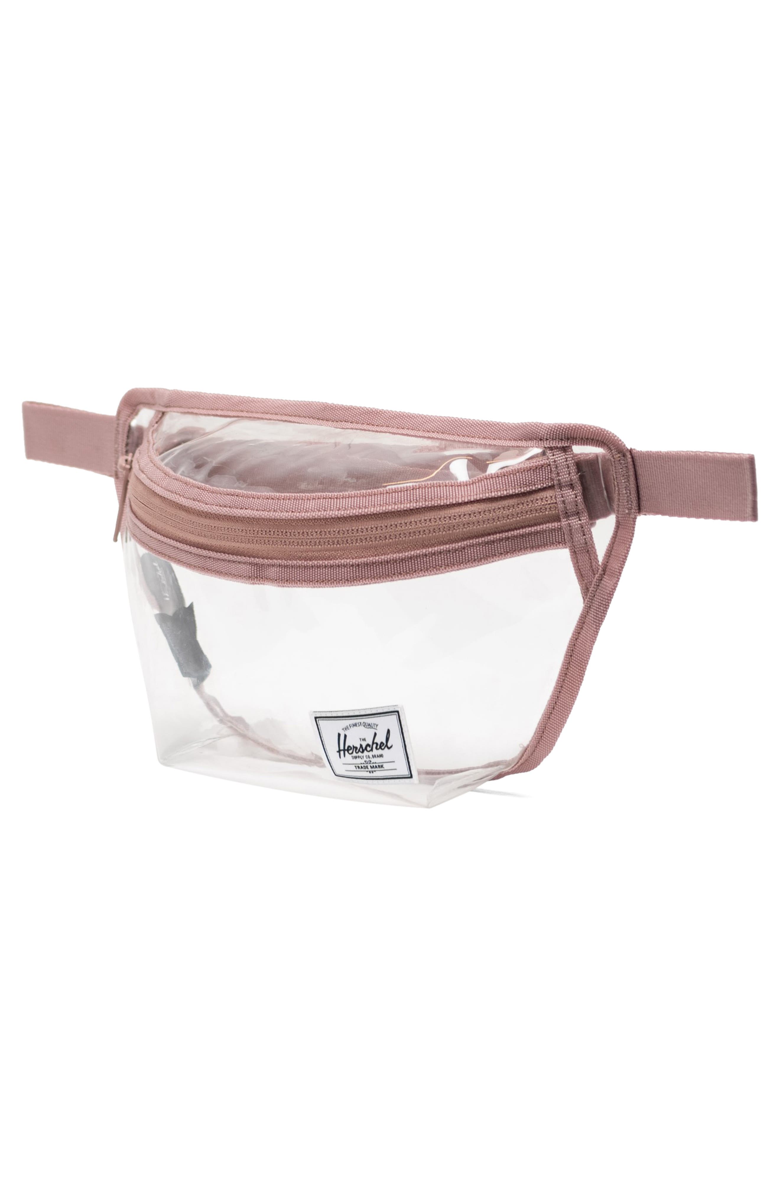Herschel Supply Co. Classic Clear Belt Bag, Alternate, color, Ash Rose