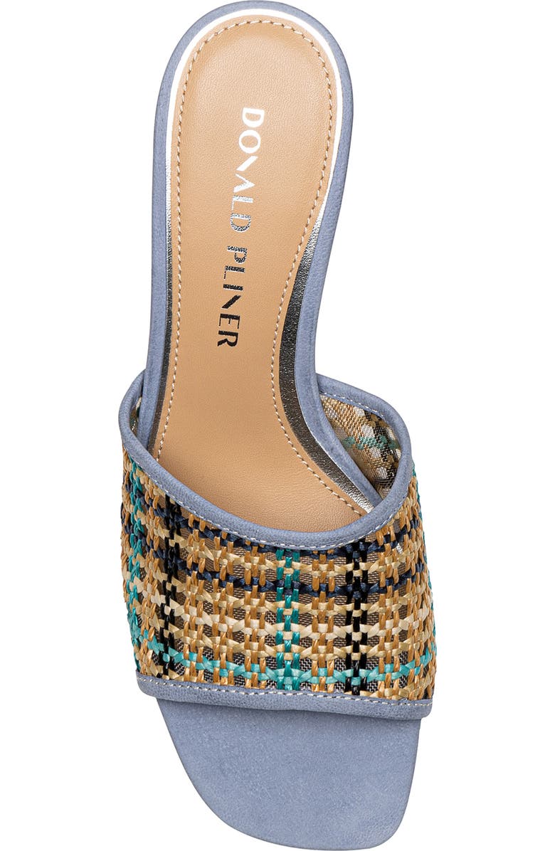 Donald Pliner Raffia Slide Sandal, Alternate, color, Navy Multi