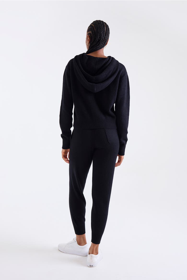 Milani 100% Cashmere Jogger, Alternate, color, BLACK
