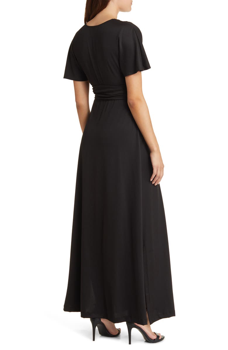 Kiyonna Vienna Floral Maxi Dress, Alternate, color, 