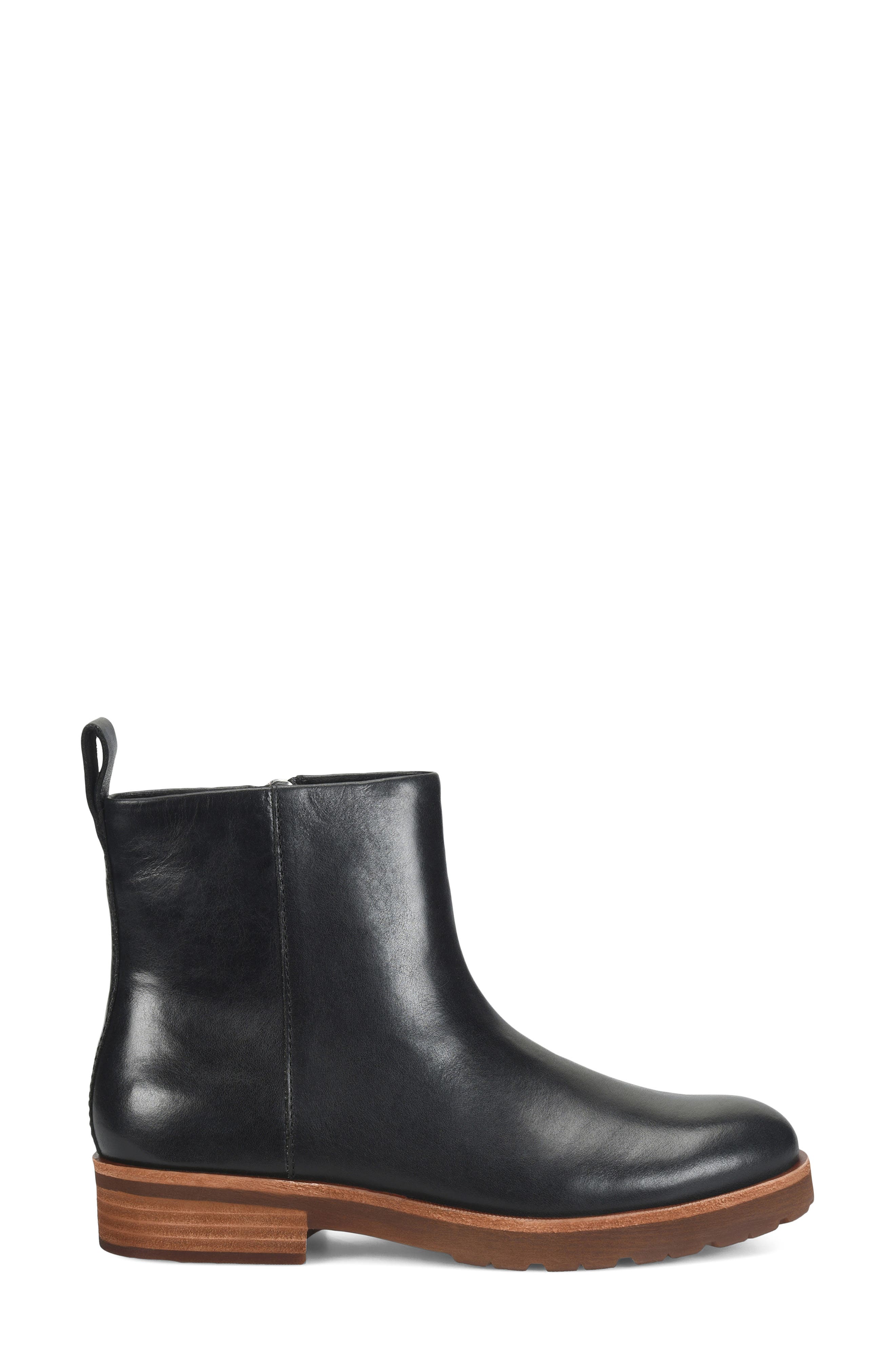 Betheny Bootie, Alternate, color, BLACK LEATHER