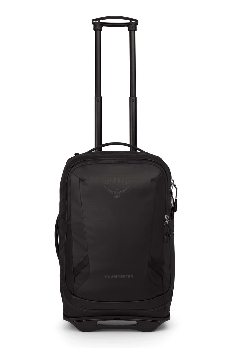 Transporter 38-Liter Wheeled Carry-On Luggage, Main, color, RAVEN BLACK/BLACK