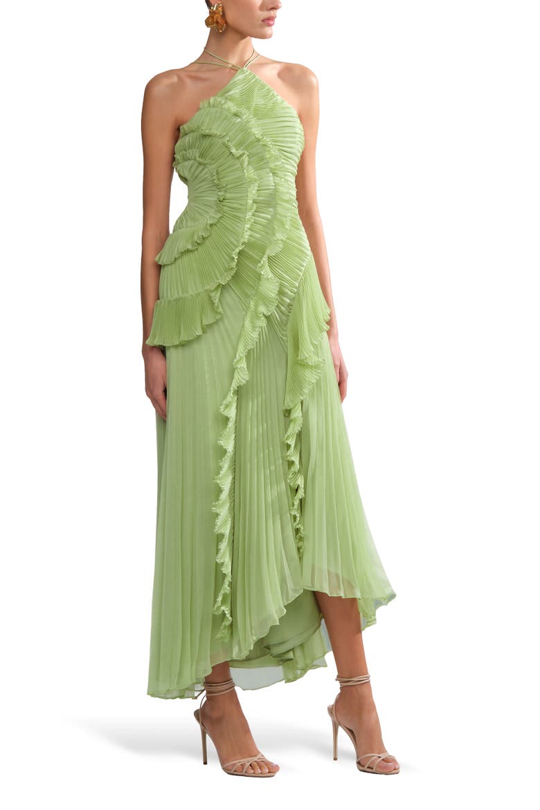 Lorelie halter gown, Alternate, color, Stem