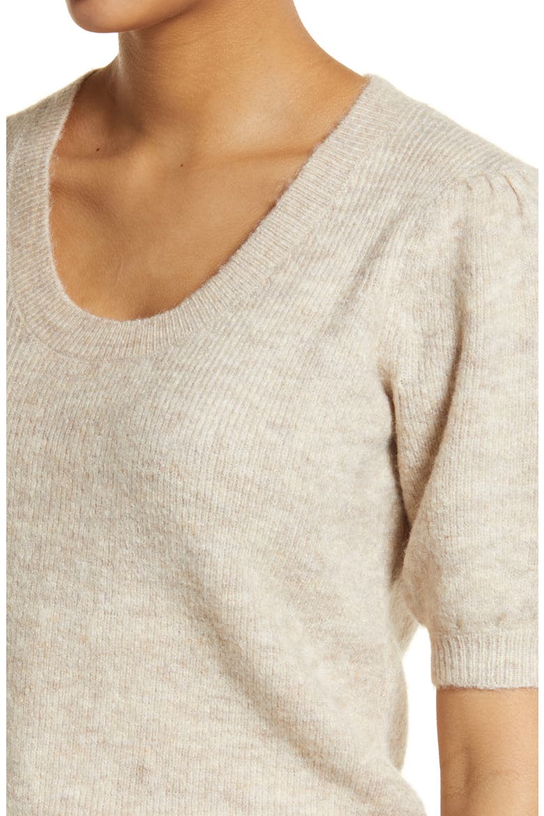 Lefile Puff Sleeve Sweater, Alternate, color, BIRCH