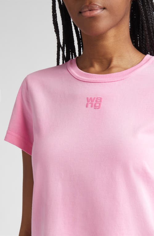 Alexander Wang Logo T-shirt In Pink