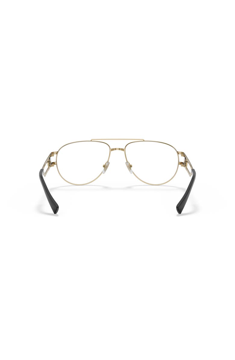 Versace 57mm Pilot optical glasses, Alternate, color, Gold