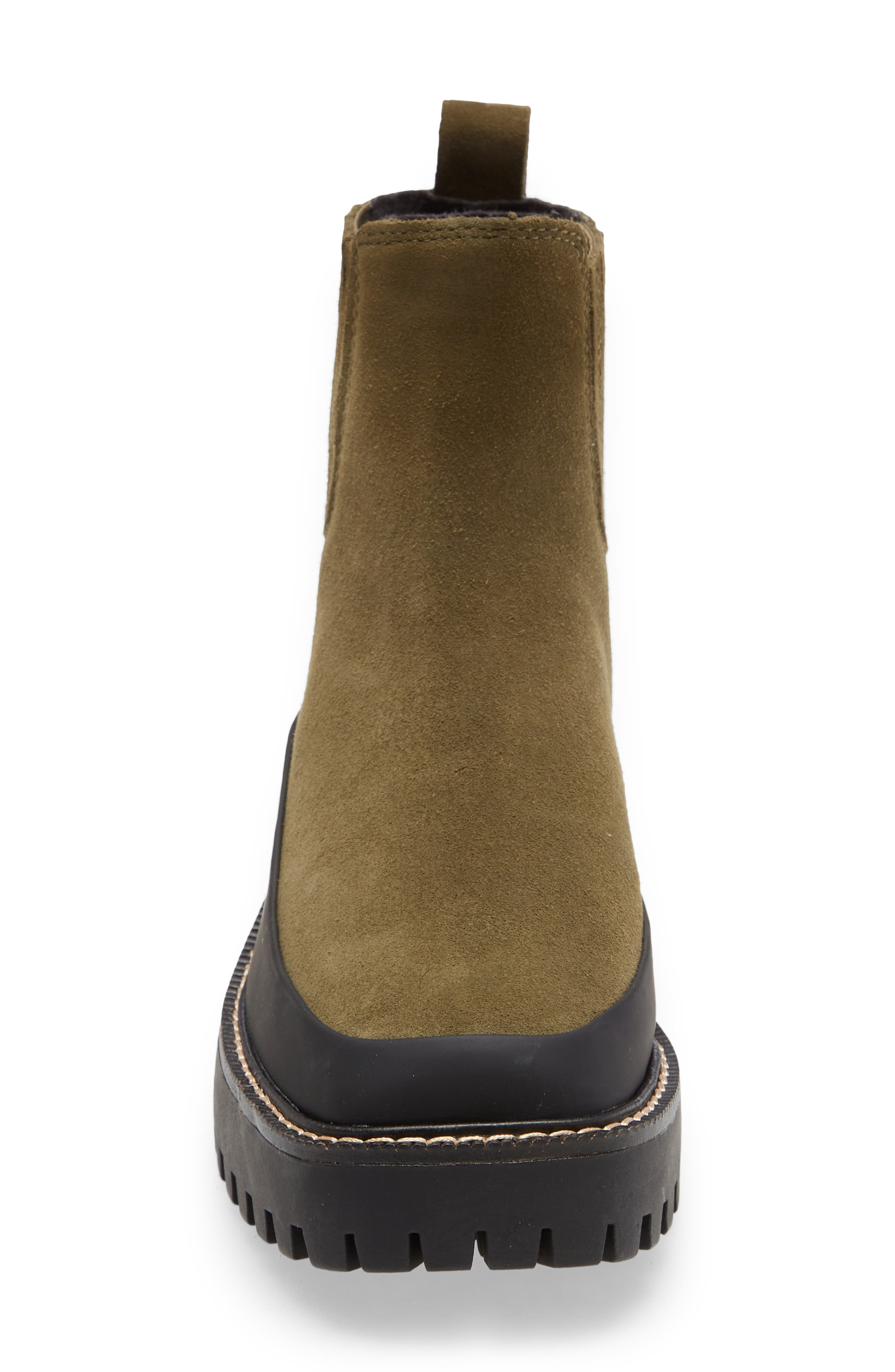 Betsey Water Resistant Bootie, Alternate, color, GREEN MOSS