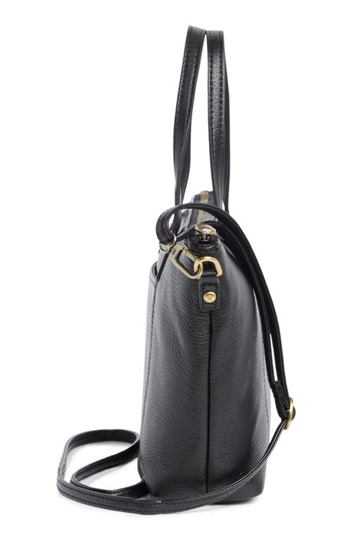 Hobo Kingston Mini Leather Satchel In Black