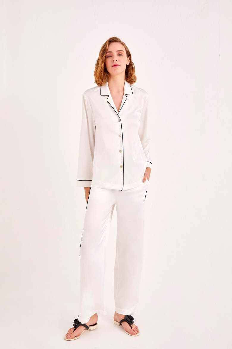 Royale Trousers, Alternate, color, White