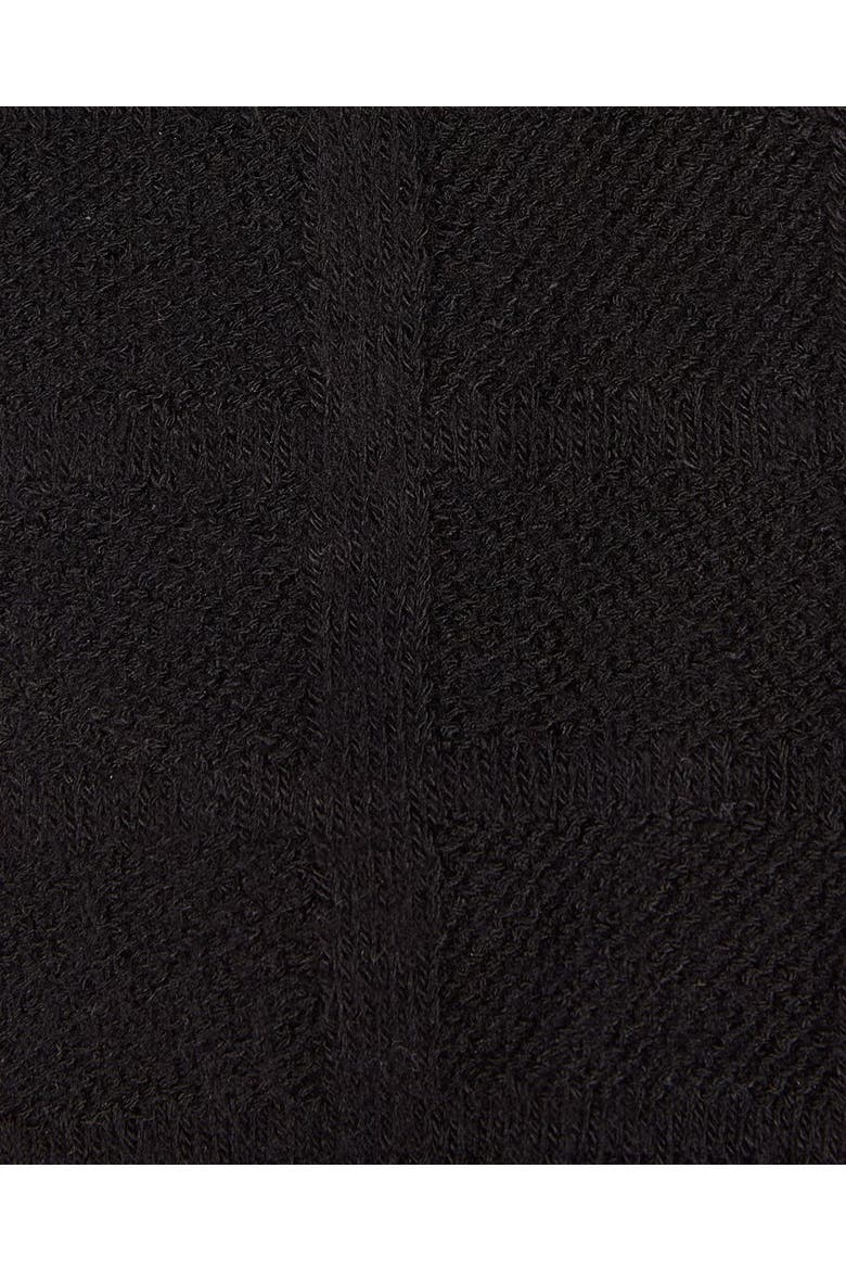 Solid Plain Crew Socks, Alternate, color, Black