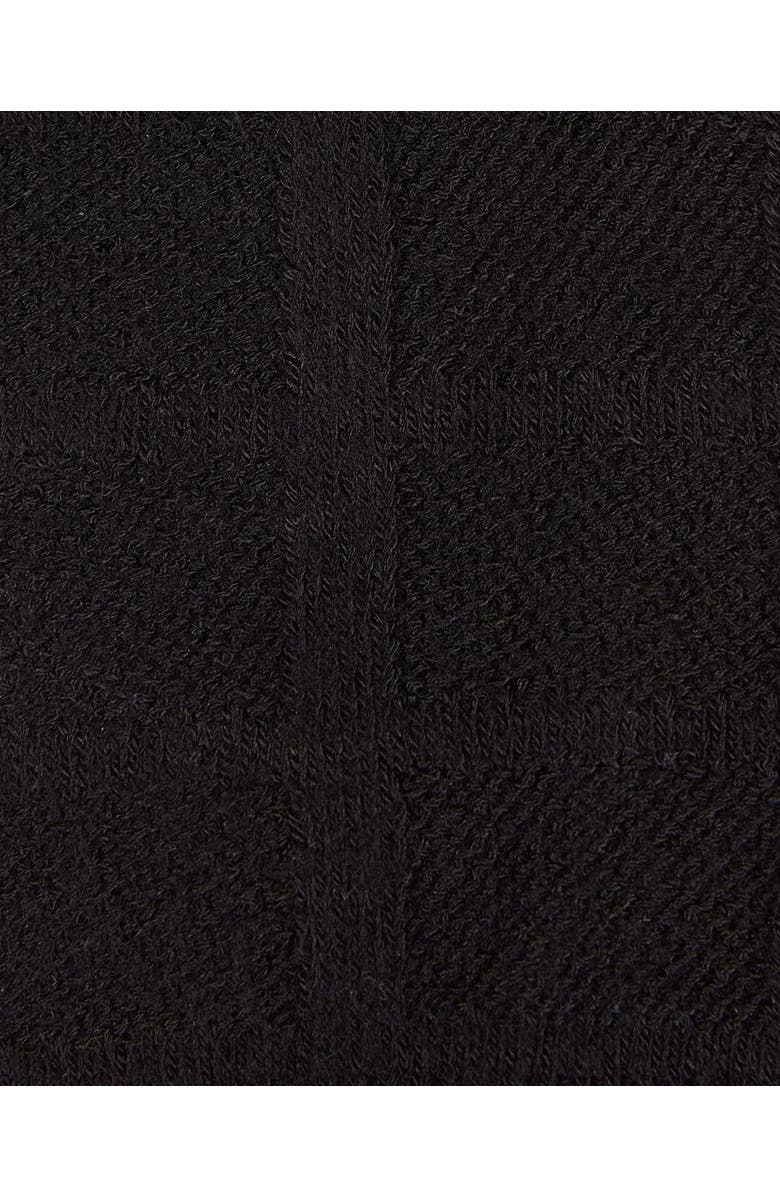 MeMoi Solid Plain Crew Socks, Alternate, color, Black