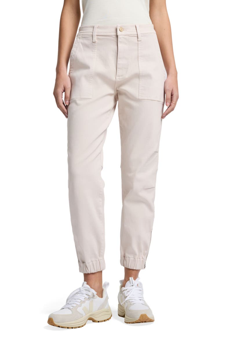 Darted Joggers, Main, color, VINTAGE WHITE