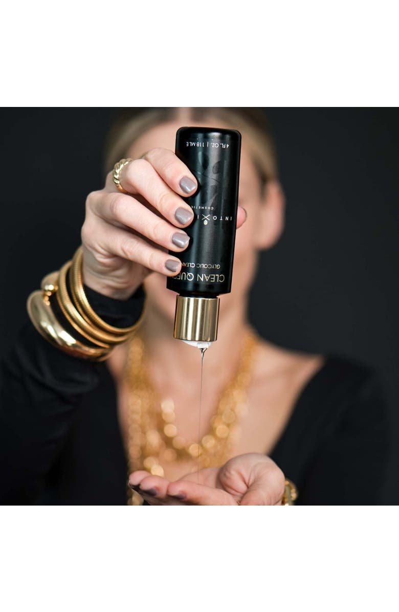 Intoxicated Cosmetics Clean Queen Glycolic Cleanser | 4oz/118mLe | Anti-Inflammatory | Peptides | Burdock Root | pH Balancing, Alternate, color, NO COLOR