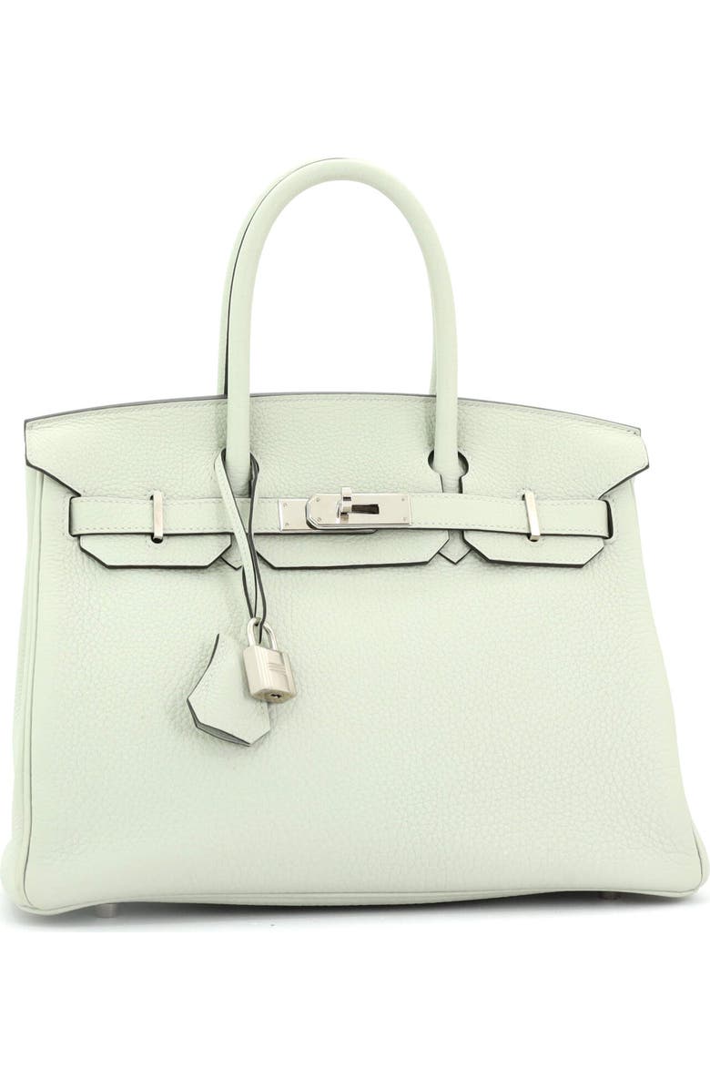 Pre-Owned Hermes Birkin Handbag Green Togo with Palladium Hardware 30, Alternate, color, Vert Fizz