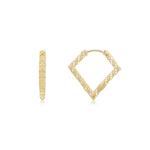 Geometric Gold Hoop Earrings