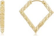 The Lovery Fine Jewelry Geometric Gold Hoop Earrings