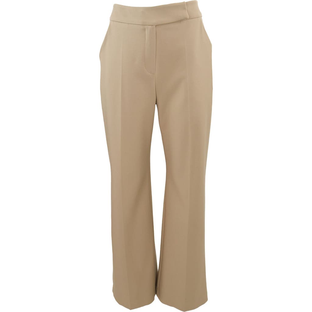 Theo The Label Women's Neutrals Gaia High-waist Wideleg Pant - Sand In Sand