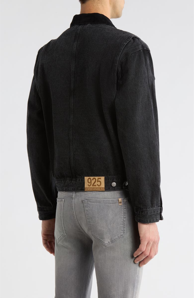 925 Originals Aces Denim Jacket, Alternate, color, Midnight Black