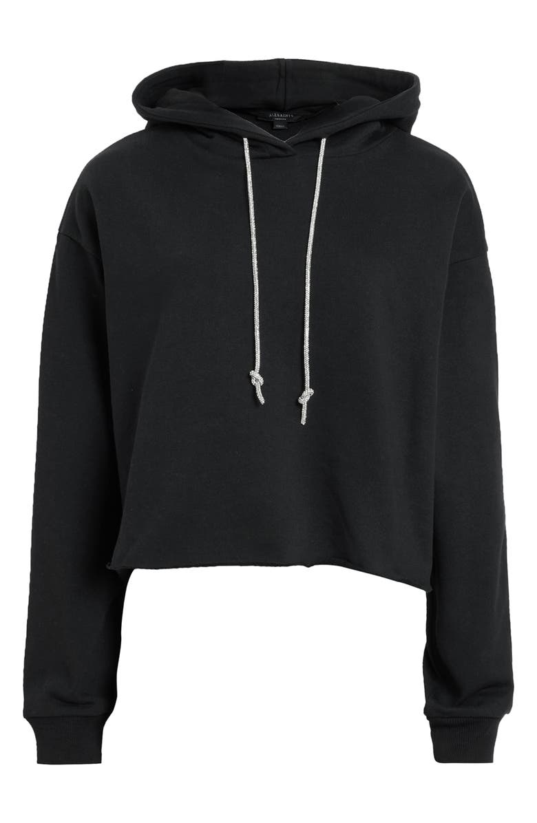 AllSaints Pippa Sparkle Cotton Hoodie, Alternate, color, 