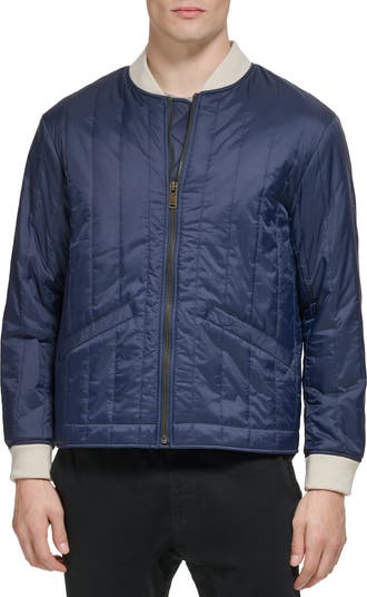 Nylon Quilted Bomber Jacket