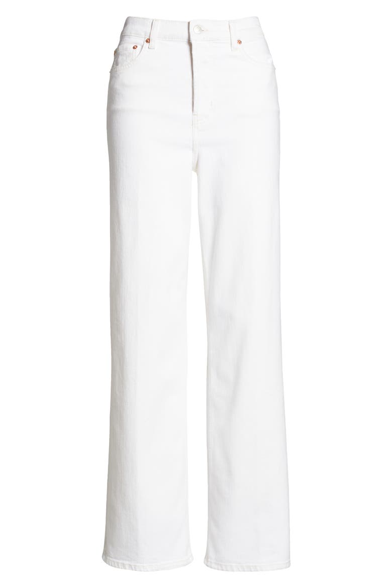 The Getty High Waist Wide Leg Jeans, Alternate, color, VINTAGE ECRU