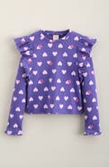 Tucker + Tate Kids' Ruffle Sleeve Rib Top