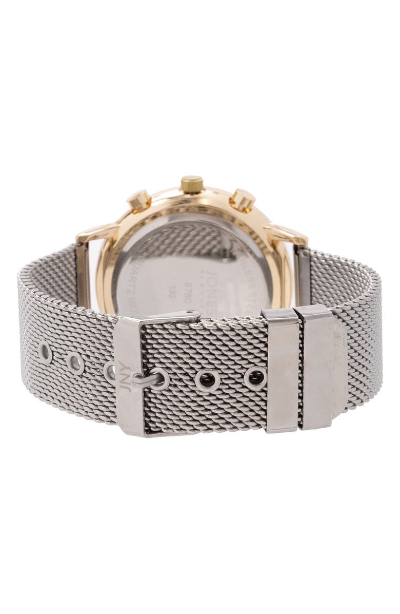 Jones New York Two-Tone Mesh Strap Watch & Bracelet Set, 42mm x 48mm, Alternate, color, Silver