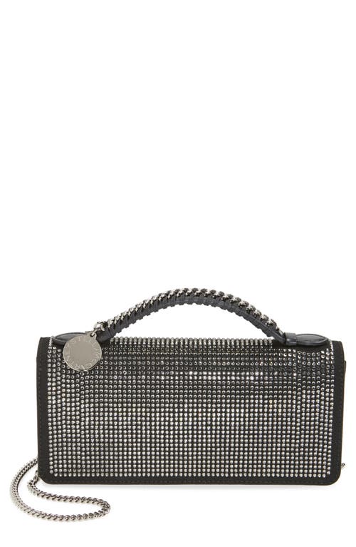 Stella Mccartney Falabella Crystal Faux Leather Clutch
