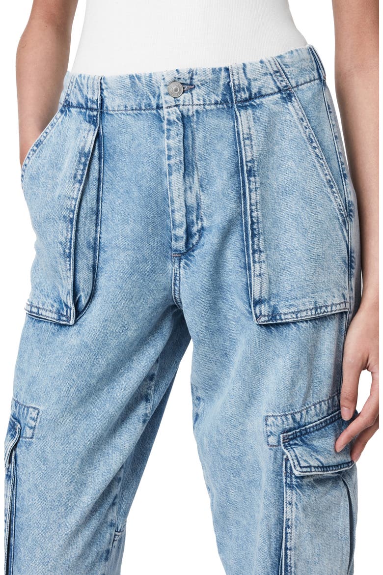 Frieda Denim Cargo Pants, Alternate, color, INDIGO BLUE