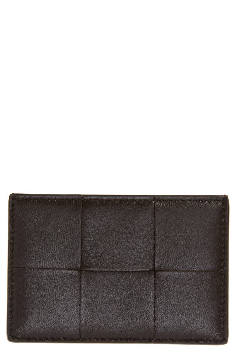 Bottega Veneta Intrecciato Leather Card Case, Main, color, 