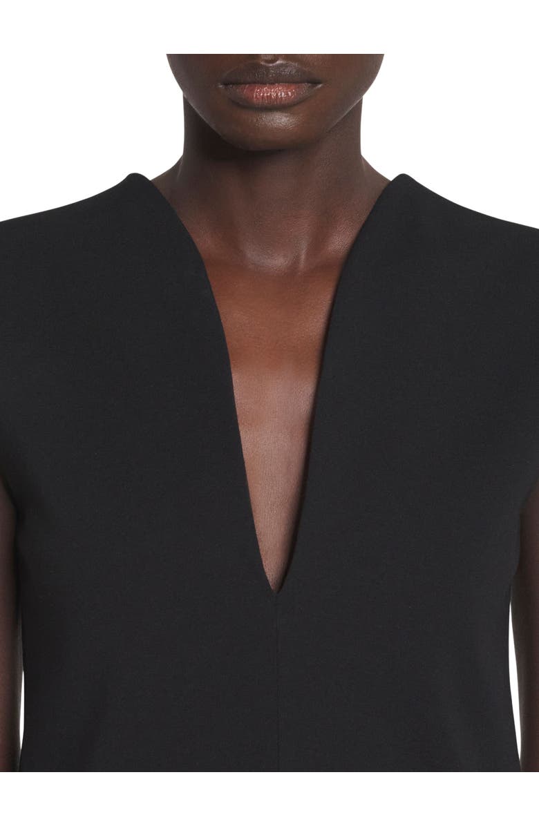 Lanvin Jersey Top With A Plunging Neckline, Alternate, color, Black