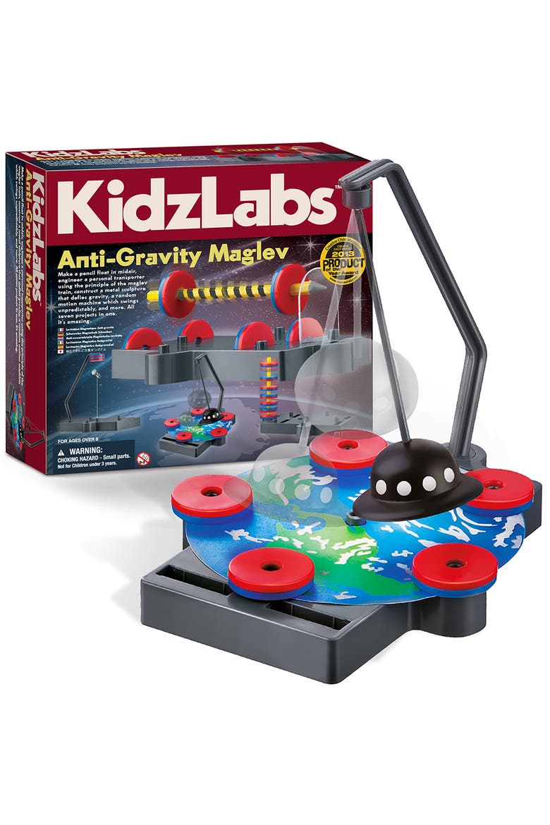 Kidzlabs Antigravity Maglev 7 Physics Projects, Magnetic Levitation Stem, Alternate, color, Multicolored
