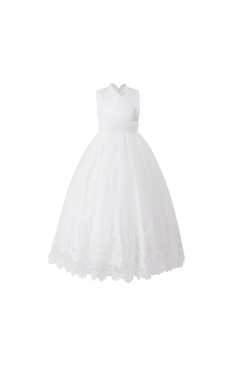 Tulleen Alvaria Sleeveless Lace Dress, Alternate, color, White