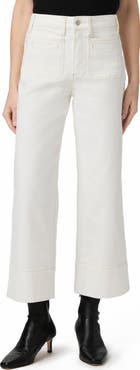 PAIGE Anessa Patch Pocket Ankle Wide Leg Jeans
