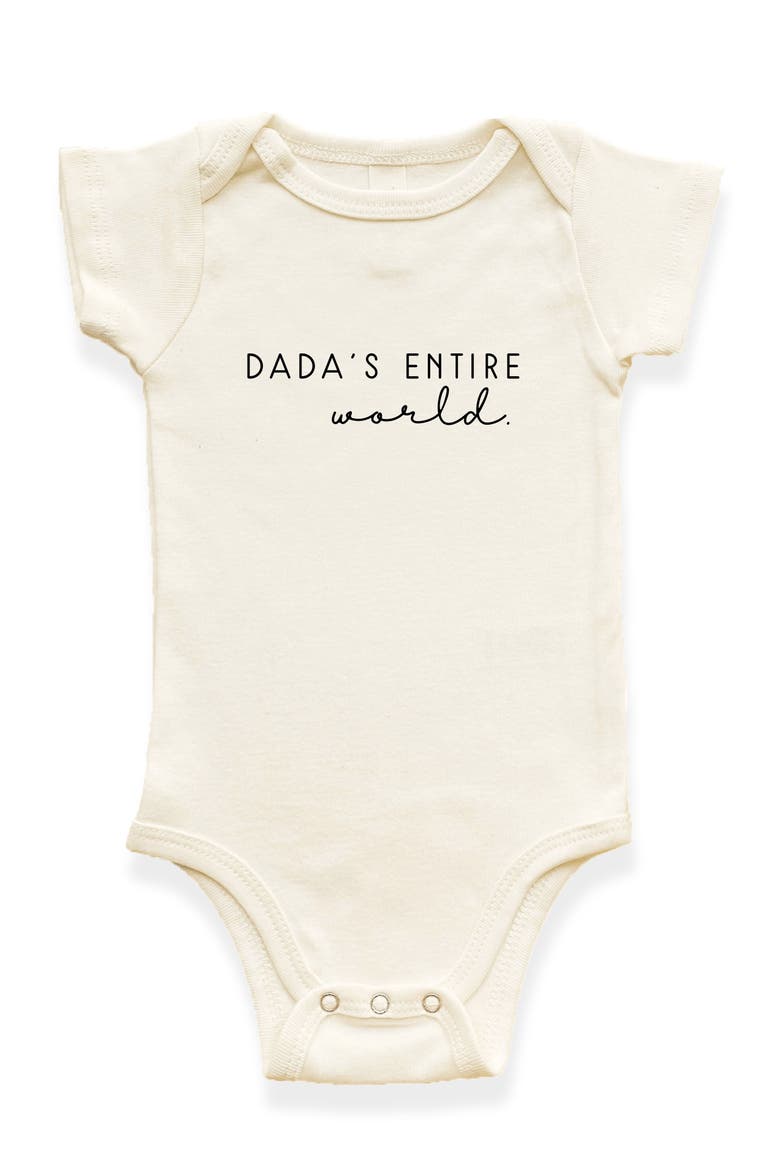 Dada's Entire World Organic Baby Bodysuit, Main, color, Natural