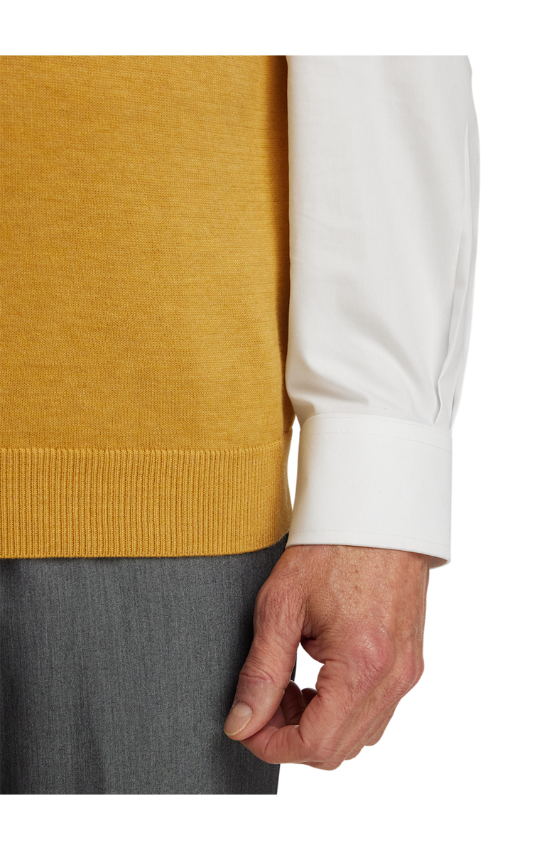 Paul Fredrick Supima Cotton Vest, Alternate, color, Mustard