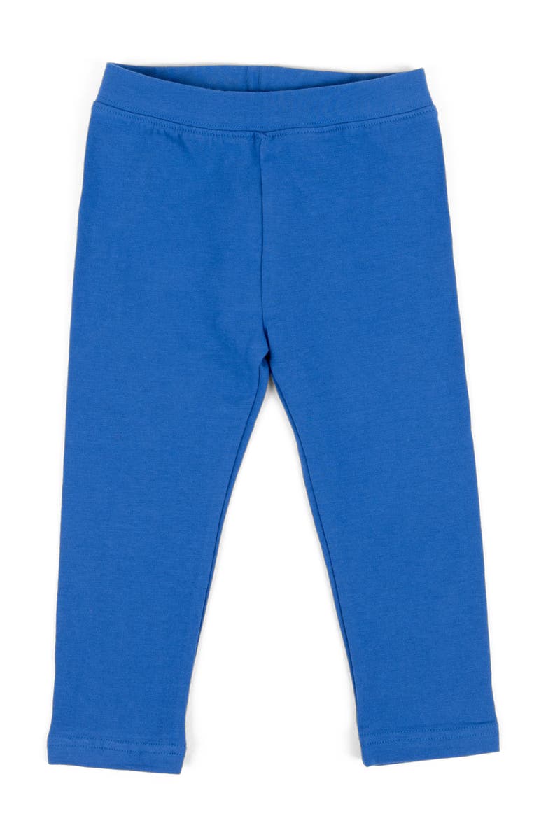 Leveret Girls Cotton Leggings, Solid Colors, Main, color, Royal Blue
