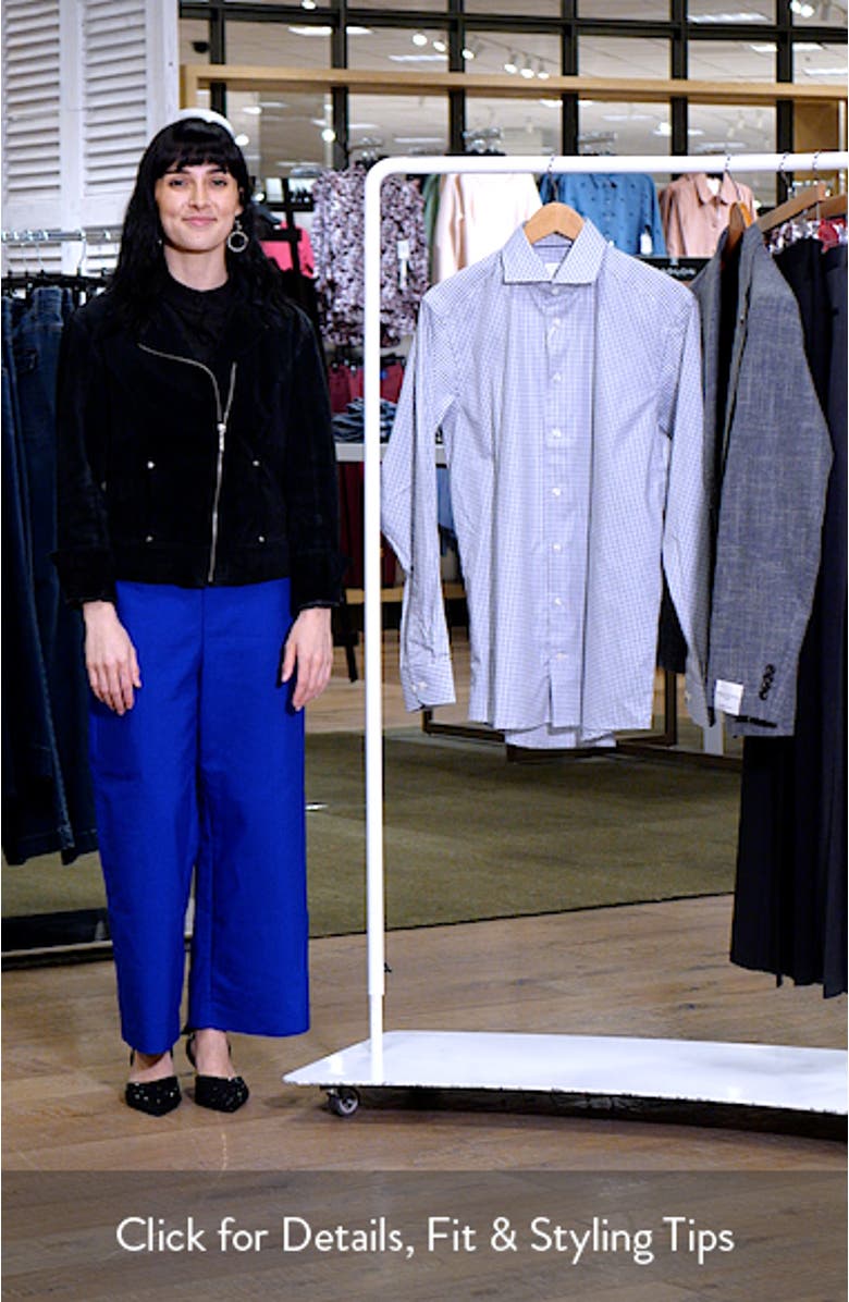 Contemporary Fit Mélange Check Dress Shirt, sales video thumbnail