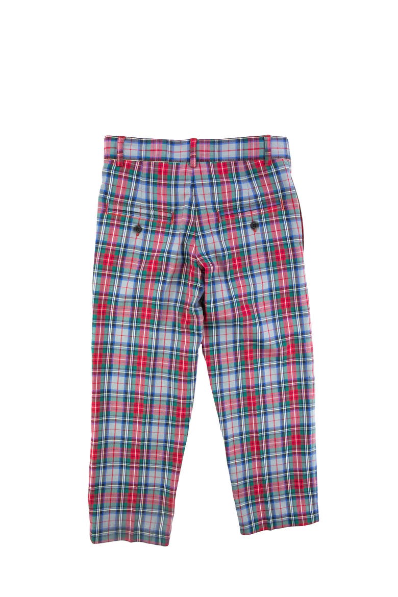 Plaid Pant, Alternate, color, Grey, Red & Green Plaid