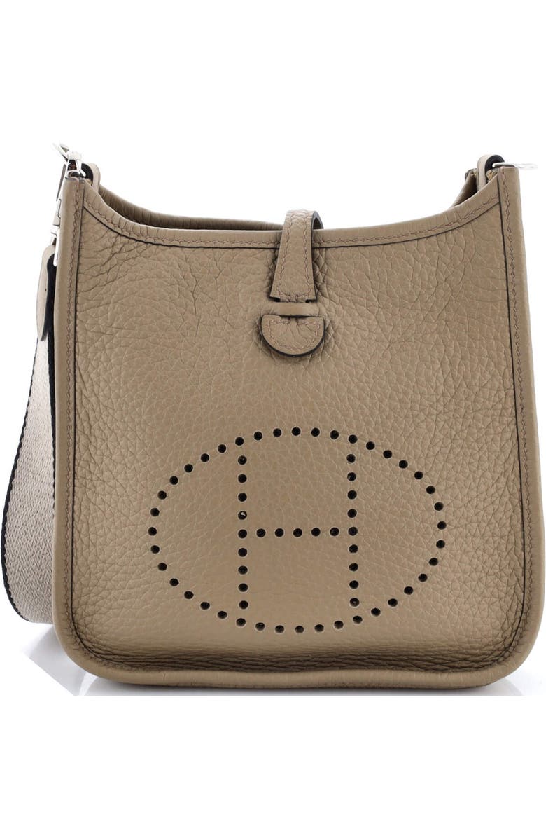 Pre-Owned Hermes Evelyne Bag Gen III Clemence TPM, Main, color, Beige Marfa