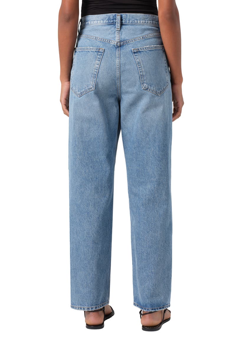 V-Waist Baggy Straight Leg Jeans, Alternate, color, FAIRWAY