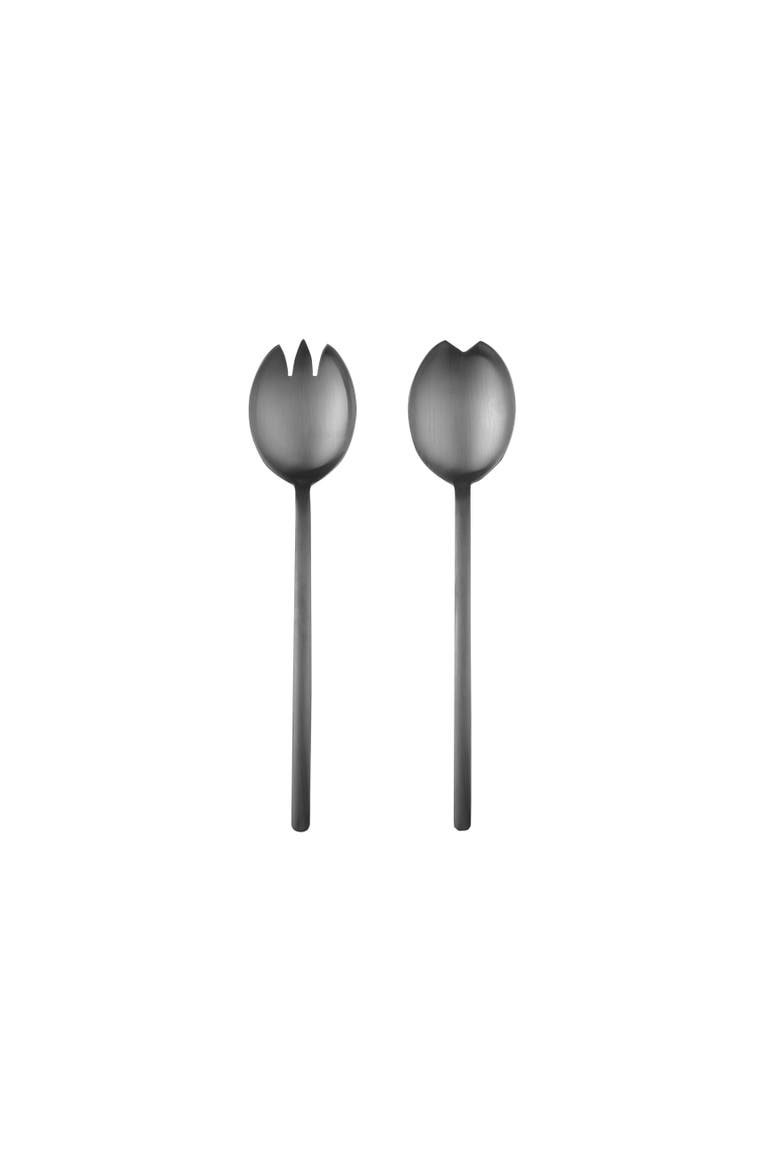 Due Salad Serving Set - 2 Pieces, Main, color, Ice Black Gold