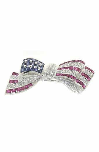 American Flag Bow Pin